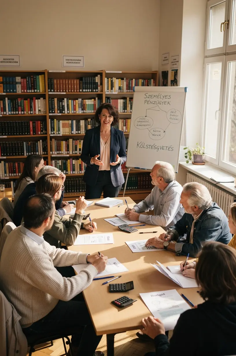 Oktató cikk elolvasását végző ember, aki jegyzeteket készít a pénzügyi alapokról szóló blogból.